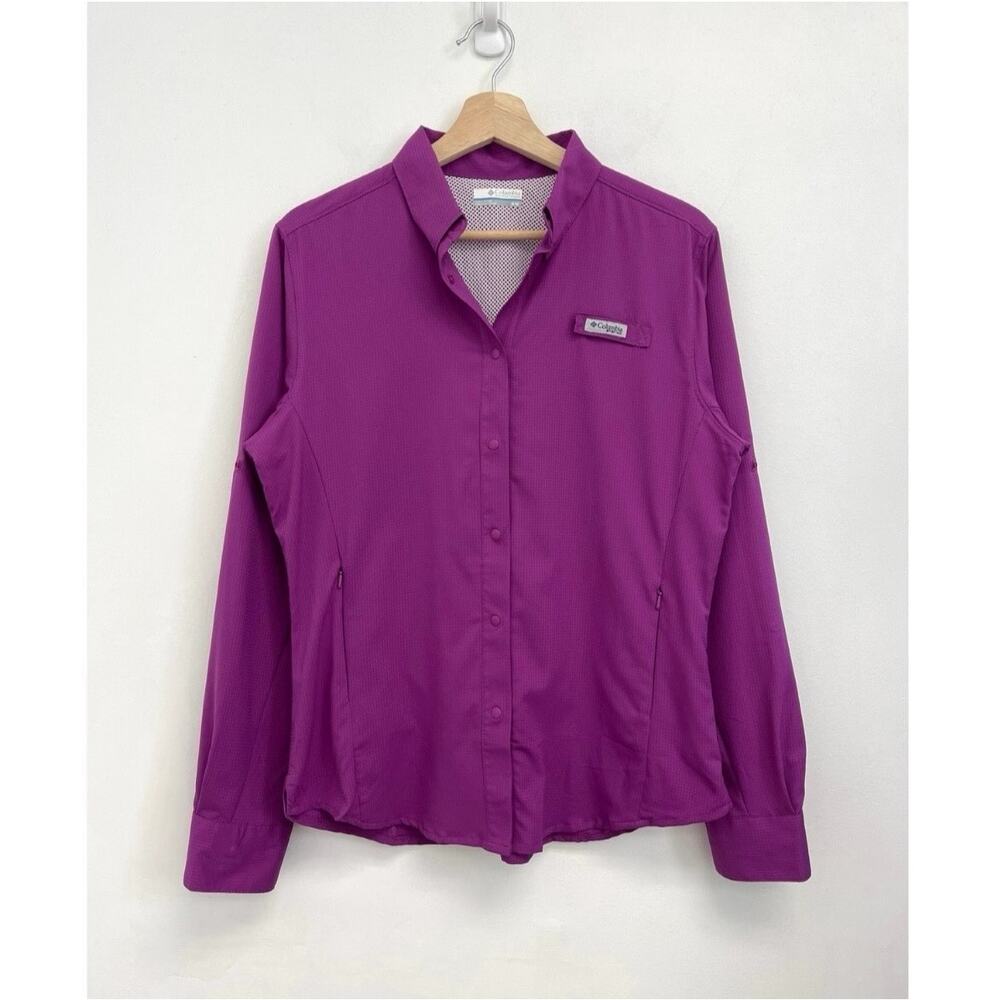 Columbia PFG Tamiami II UPF Lightweight Omni-Shade Long Sleeve Fishing Shirt Med